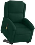 vidaXL Massagesessel, Sessel mit Aufstehhilfe, Relaxsessel mit Liegefunktion
