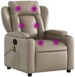 vidaXL Massagesessel, Sessel Verstellbare R&uuml;ckenlehne, Fernsehsessel Relaxsessel mit