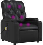 vidaXL Massagesessel, Sessel Verstellbare R&uuml;ckenlehne, Fernsehsessel Relaxsessel mit