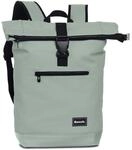 Heinrich Sieber & Co. GmbH & Co. KG Bench Rucksack Roll-Top HYDRO Grau/Gr&uuml;n, mit