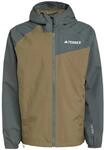adidas Herren Terrex Multi 2 Layer RAIN.RDY Jacket, Olive Strata/Legend Ivy, L
