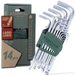 Wiha Essential Stiftschl&uuml;ssel Set 14 tlg. mit Kugelkopf I Innensechskant Satz