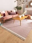 benuta Pop Wollteppich Karla - Pink 160x230 cm - Baumwolle,Wolle - Rechteckig & im