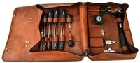 Br&uuml;der Mannesmann M29048 Leder-Werkzeugtasche, 24-teilig