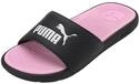 PUMA COOL CAT 2.0 WNS, Weiblich Schiebe-Sandalen, PUMA BLACK-PUMA WHITE-PALE PINK,