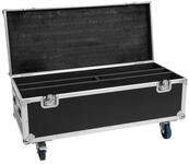 ROADINGER Flightcase 2x LED TMH Bar-S120 mit Rollen | Truhen-Case mit Lenkrollen