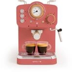 CREATE / THERA RETRO/Halbautomatische Kaffeemaschine Terrakotta Matt und Holz / 20bar