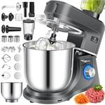 KESSER&reg; K&uuml;chenmaschine 3in1 mit Fleischwolf & Mixer, 1500W Knetmaschine 5,5L