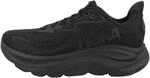 Hoka Clifton 10 Damen-Sneaker, Schwarz/Schwarz, 37.5 EU