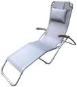 Leco-Edelstahl-Kippliege Elegance &ndash; Klappbare Gartenliege mit ergonomisch...