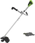 Greenworks 40V Akku Freischneider mit b&uuml;rstenlosem Motor, Geschirr, Motorradgriff,