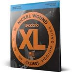 D'Addario EXL160S Nickelumwickelte Bassgitarrensaiten, Medium, 50-105, Short Scale