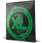 D'Addario XL Chromes Flatwound Basssaiten ECB80, 40-95, Super Light | XL Chromes