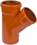KG Abzweig DN125/110 45&deg; Einfachabzweig KG-Rohr Abwasserrohre Abwasserrohr