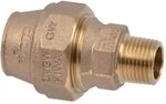 Viega Maxiplex-&Uuml;bergangsst&uuml;ck, Modell 9011 mit R-Gewinde 32 mm x 1"AG, Rotguss