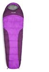 Lumaland Outdoor Schlafsack Mumienschlafsack, 230 x 80 cm, inklusive Packsack, 50 x