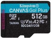 Kingston Canvas Go Plus microSDXC Speicherkarte Gen4 200MB/s A2 U3 V30 512GB