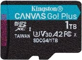 Kingston Canvas Go Plus microSDXC Speicherkarte Gen4 200MB/s A2 U3 V30 1TB