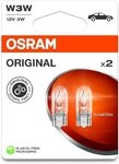Osram ORIGINAL LINE 12V, W3W, signal lamp, Glass Wedge Base, Double Blister (2 lamps)