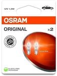 Osram ORIGINAL LINE 12V, Glass Wedge Base, 2721-2BL, Double blister (2 lamps)