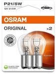 Osram ORIGINAL LINE 12V, P21/5W, signal lamp, Metal Base, Double Blister, (2 lamps)
