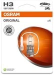 Osram ORIGINAL LINE 12V, H3, halogen headlight lamp, Single Blister (1 lamp)
