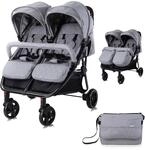 Lorelli Zwillingskinderwagen Duo, Zwillingsbuggy klein faltbar f&uuml;r 2 Kinder, sehr
