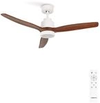 CREATE/ WINDSTYLANCE NATURAL WOOD/Deckenventilator mit Beleuchtung Wei&szlig;
