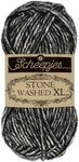 Scheepjes - Scheepjes 843 Schwarz Onyx Stein Gewaschen (XL) Garn - 1x50g