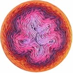 Scheepjes Whirl Farbverlaufs-Garnkuchen, 1000 m, 764 Red Velvet Sunrise,