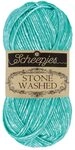 Scheepjes 1664-824 Stone Washed Baumwolle Garn, 78 22% Acryl, 824 Turquoise, 1x50g