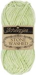 Scheepjes 1664-819 Stone Washed Baumwolle Garn, 78% 22% Acryl, 819 New Jade, 1x50g
