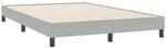 vidaXL Bettgestell ohne Matratze Hellgrau 140x220 cm Samt, Bettrahmen,...