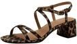 Tamaris Damen Sandalette mit Blockabsatz, braun, 38 EU