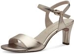 Tamaris Damen Sandalette mit Stilettoabsatz, metallic, 36 EU