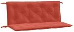 vidaXL Gartenbank-Auflagen 2 STK. Melange Rot 120x50x7 cm Stoff