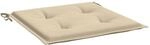 vidaXL Gartenstuhl Kissen 6 STK., Sitzkissen Outdoor Indoor, Stuhlkissen mit 2