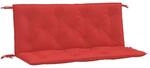 vidaXL Gartenbank-Auflagen 2 STK. Rot 120x50x7 cm Oxford-Gewebe
