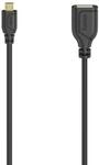 200613 Micro-USB-OTG, Flexi+Slim, 0,15m - Schwarz