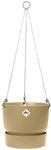 elho Greenville H&auml;ngeampel 24cm Balkonkasten - Goldener Sand | &empty; 23.5 x H 20.5 cm