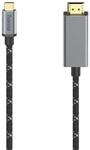Video-Kabel, USB-C-Stecker - HDMI&trade;-Stecker, Ultra-HD 8K@60Hz, Alu, 1,50 m
