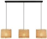 BRILONER - Pendelleuchte mit Strohschirm, E27 Fassung, max. 10 W, Boho, aesthetic,