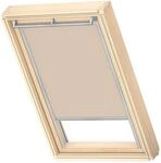 VELUX Original Dachfenster Verdunkelungsrollo, mit Grauer F&uuml;hrungsschiene, Beige,