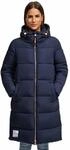 MARIKOO Damen Winterjacke (S-3XL) - Steppjacke, lang geschnitten, gef&uuml;tterte...