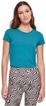 Urban Classics Damen T-Shirt Ladies Stretch Jersey Cropped Tee watergreen 3XL