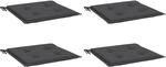 vidaXL Gartenstuhl Kissen 4 STK., Sitzkissen Outdoor Indoor, Stuhlkissen mit 2