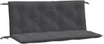 vidaXL Gartenbank-Auflagen 2 STK. Melange Anthrazit 120x50x7 cm Stoff