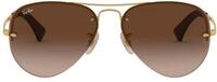Ray-Ban Unisex RB3449 Sonnenbrille, Gold (Gestell: Gold, Gl&auml;ser: Braun Verlauf