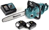 Makita DUC 355 RG2 Akku Kettens&auml;ge 36V (2x18V) Brushless 35 cm + 2x 6,0 Ah...
