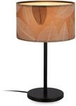 BRILONER - Tischlampe mit Bl&auml;tterdekor, Kabelschalter, E27, max. 10W, Lampe, Boho,